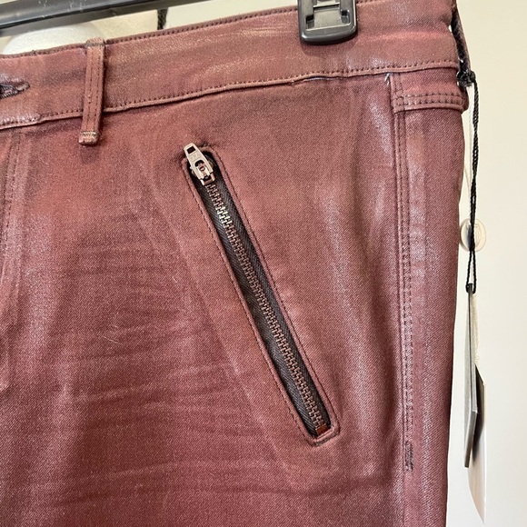 Habitual Coated Denim size 31 New Amalia Hi Rise Zippered skinny jeans concert - Picture 5 of 15